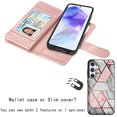 thumbnail image 6 of Takfox Galaxy A35 5G Case,for Samsung Galaxy A35 Wallet Phone Case,Takfox PU Leather Magnetic Detachable Card Holders Shockproof Kickstand Protective [Flip Folio Cover] for Samsung Galaxy A35 -Marble, 6 of 8