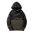thumbnail image 4 of Camouflage Print Lined Hoodie for Women Long Sleeve Sweatshirt Fall Casual Pullover, 4 of 4