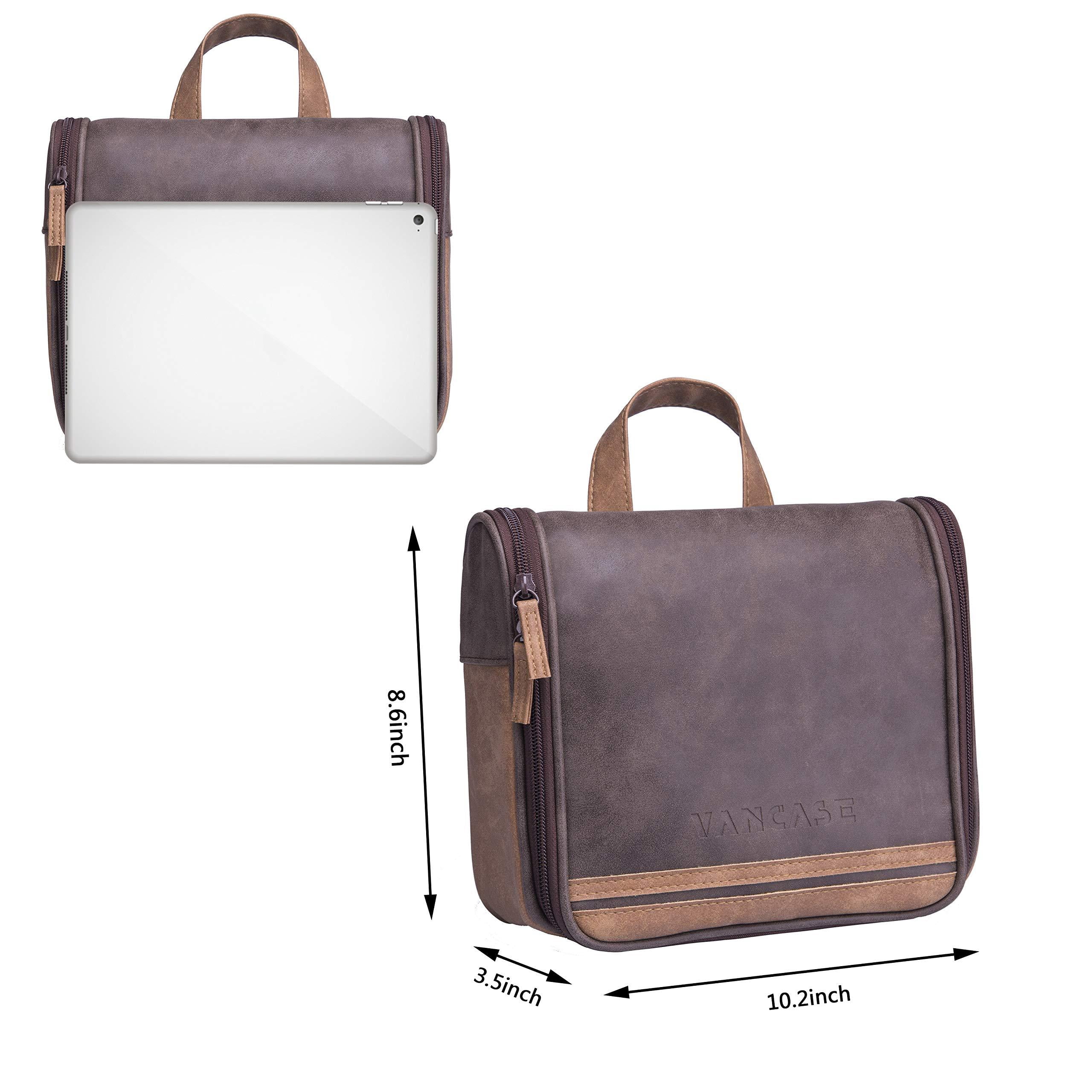 leather bathroom bag