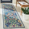 thumbnail image 2 of SAFAVIEH Metro Audra Medallion Runner Rug, Blue/Ivory, 2'3" x 9', 2 of 8