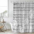 thumbnail image 6 of Polyester Fabric White Dandelion Shower Curtain, Spring Flowers Plants Vintage Gray Wood Waterproof Bathtub Curtain Bathroom Decor Set with Hooks 48 x 72 Inches, 6 of 6