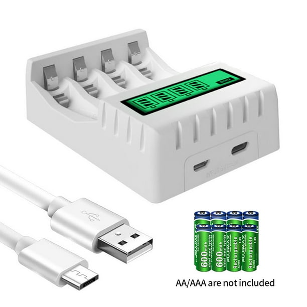 Bearachild de Circuito Adaptador USB inteligente Pantalla LCD Cargadores 4 Accesorios de alimentación multifuncionales de alto Electrodomésticos blanco Bearachild HA006815-01