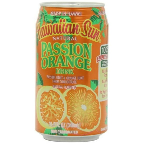Hawaiian Sun Passion Orange Drink, 11.5 Oz., 6 count