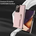 thumbnail image 3 of Nalacover Zipper Wallet Case for Samsung Galaxy Note 20 Ultra, Luxury PU Leather Crossbody Lanyard Shoulder Strap Magnetic RFID Blocking Cover with Kickstand Card Slots Holder Shockproof Case,Pink, 3 of 11
