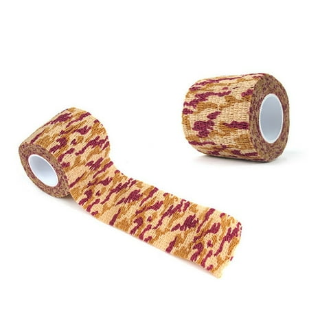 Xmarks 1pc Self-adhesive Non-woven Outdoor Camouflage Wrap Rifle Hunting Cycling Tape Waterproof Camo Stealth Tape