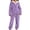 Purple, variant on CHUMUD Women's Thick Sherpa Fleece Pajama Set Cozy Oversized Pullover and Cuffed Pants Heavyweight Winter Loungewear, M-2XL