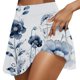thumbnail image 1 of Gibobby ganchos para faldas con pinzas Falda estampada para ejercicio de ocio diario para mujer, falda corta deportiva, pantalones cortos, falda corta para mujer(Azul， XL), 1 of 5