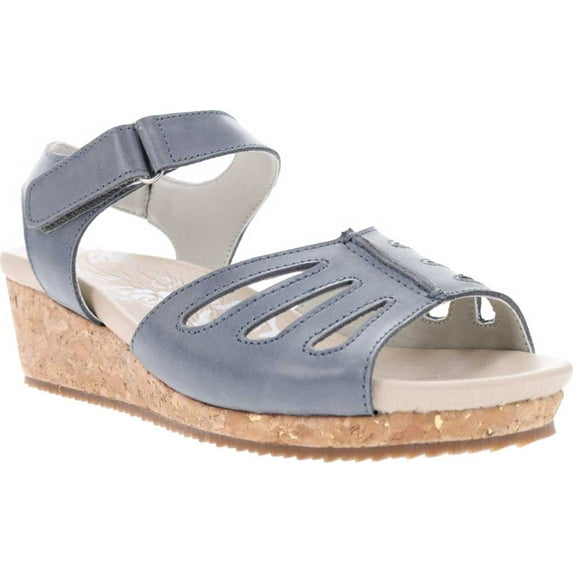 Women's Propet Maya Wedge Quarter Strap Sandal Blue