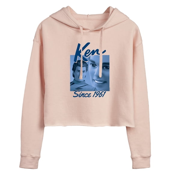 Barbie - Ken Since 1961 Authentic - Juniors Cropped Pullover Hoodie
