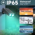 thumbnail image 3 of 12 Pack RGB Solar Spot Lights : 2 IN 1 Solar Lights Outdoor with 8 Lighting Modes & PC Light Guide Column for Tree Garden Yard Pathway,RGB Color Changing Landscape Lights,IP65 Waterproof, 3 of 9