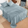thumbnail image 2 of Juego de sábanas Utopia Bedding Queen de microfibra cepillada, gris, 4 unidades, 2 of 7