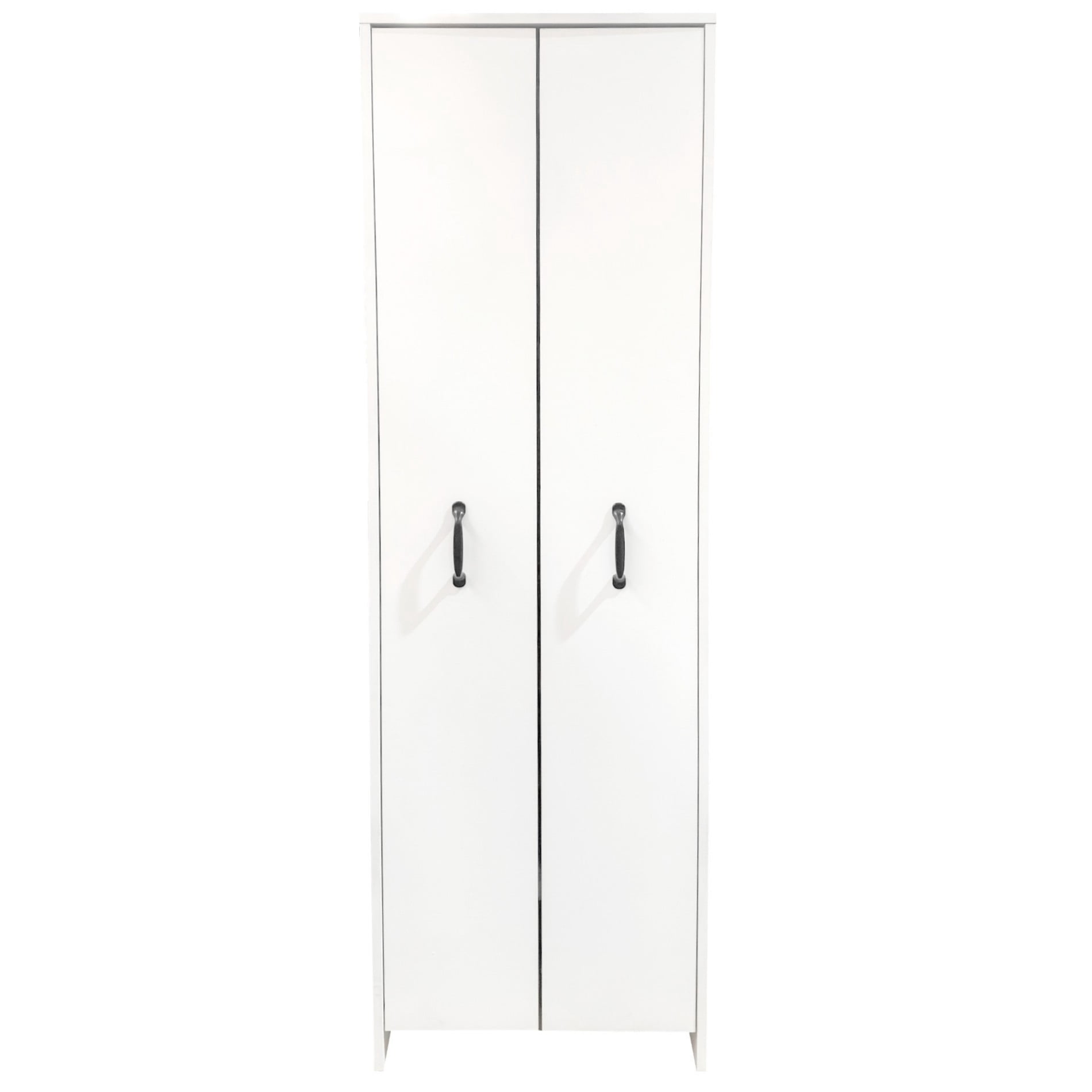 4 Tier Bookcase with Pull-Out Shelves, Sliding Storage Cabinet with 2 Hidden Doors, Floor Standing Wooden Bookshelf Organizer for Office, Bedroom, Living Room, Space Saving, White