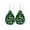 Multicolor Size F4, variant on Earrings, Green Drop Shape Ear Studs, Stainless Steel Tape Drills Fashion Jewelry for Women Casual Wear