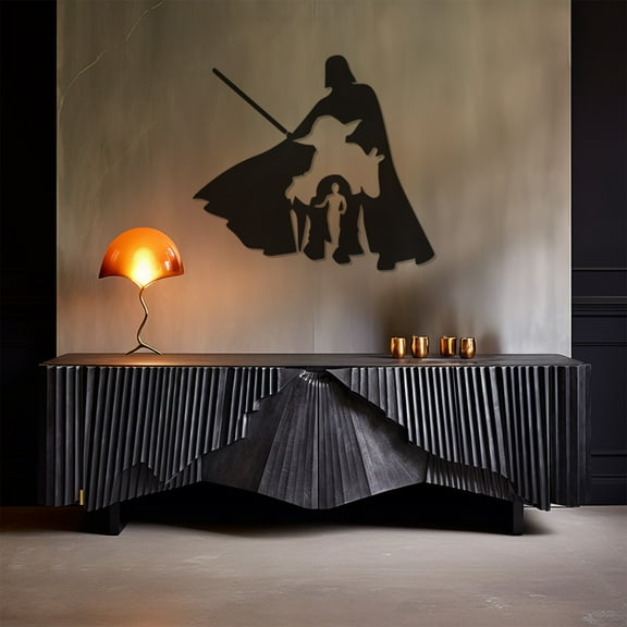 LaModaHome Exclusive Silhouette Of Starwars Characters Metal Wall Art Decor – Durable & Artistic Metal Wall Art for Home and Office Decor, Perfect for Any Interior Design Aesthetic