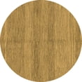 thumbnail image 1 of Ahgly Company Indoor Round Abstract Brown Modern Area Rugs, 5' Round, 1 of 4
