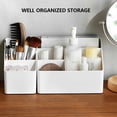 thumbnail image 2 of Caja de almacenamiento de escritorio, organizador de bolígrafos, ahorro de espacio, cosméticos de plástico, papelería de oficina, artículos Almacenamiento y organización del hogar Blanco S Bearachild HA082284-02, 2 of 6