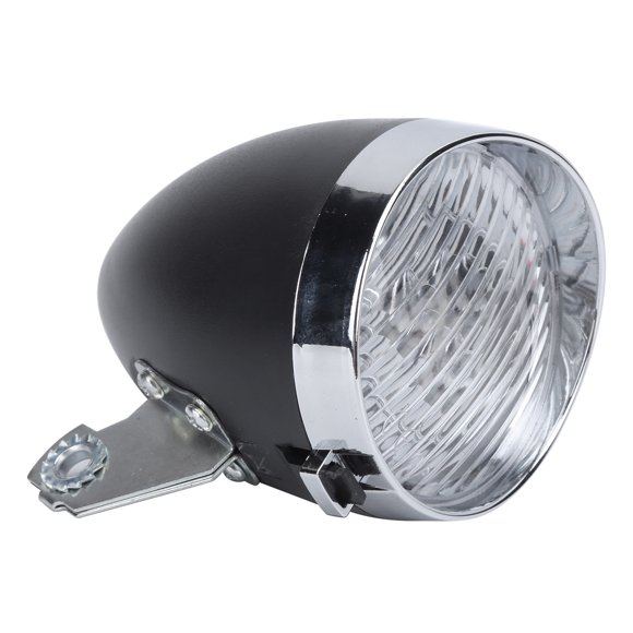 Luz de Bicicleta, Faro de Bicicleta Negra de ABS Fuerte y Resistente que Dura Larga Duracia de Ciclismo para Caminar para acampar