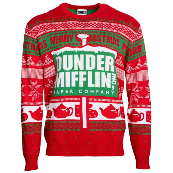 Ripple Junction The Office Dunder Mifflin Paper Company Merry Snow Ugly Chritsmas Sweater
