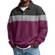 thumbnail image 4 of Mens Manga Larga Vintage Impresión Botón Abajo Turndown Cuello Camisa para Verano Desgaste Casual, 4 of 5