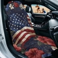 thumbnail image 2 of Bulopur Vintage Car Seat Towel for Women American Flag Breathable Front Seat Sweat Protector with Storage Bag for Travel Multifunction Athletic Towel Fit SUV Sedan Truck, 2 of 8