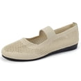 thumbnail image 5 of Women's Breathable Knit Flats, Soft Mary Jane Mesh Ballet Flat Shoes Comfortable Ballerina Flats Dressy Washable Summer Shoe Slip on Casual 42, 5 of 8