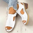 thumbnail image 6 of Fukaraa Orthotic Wedge Sandals Women Peep Toe Heel Zipper, 6 of 6