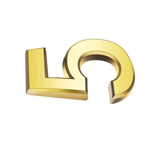 Inteprter Números de casa para exteriores de estilo Simple, signos numéricos, accesorios exquisitos para marcar números, accesorios para Decoración del hogar Número 5