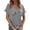 Grey, variant on T Shirt Women Print Top Loose V Neck T Shirt Womens Spring Tops Grey L
