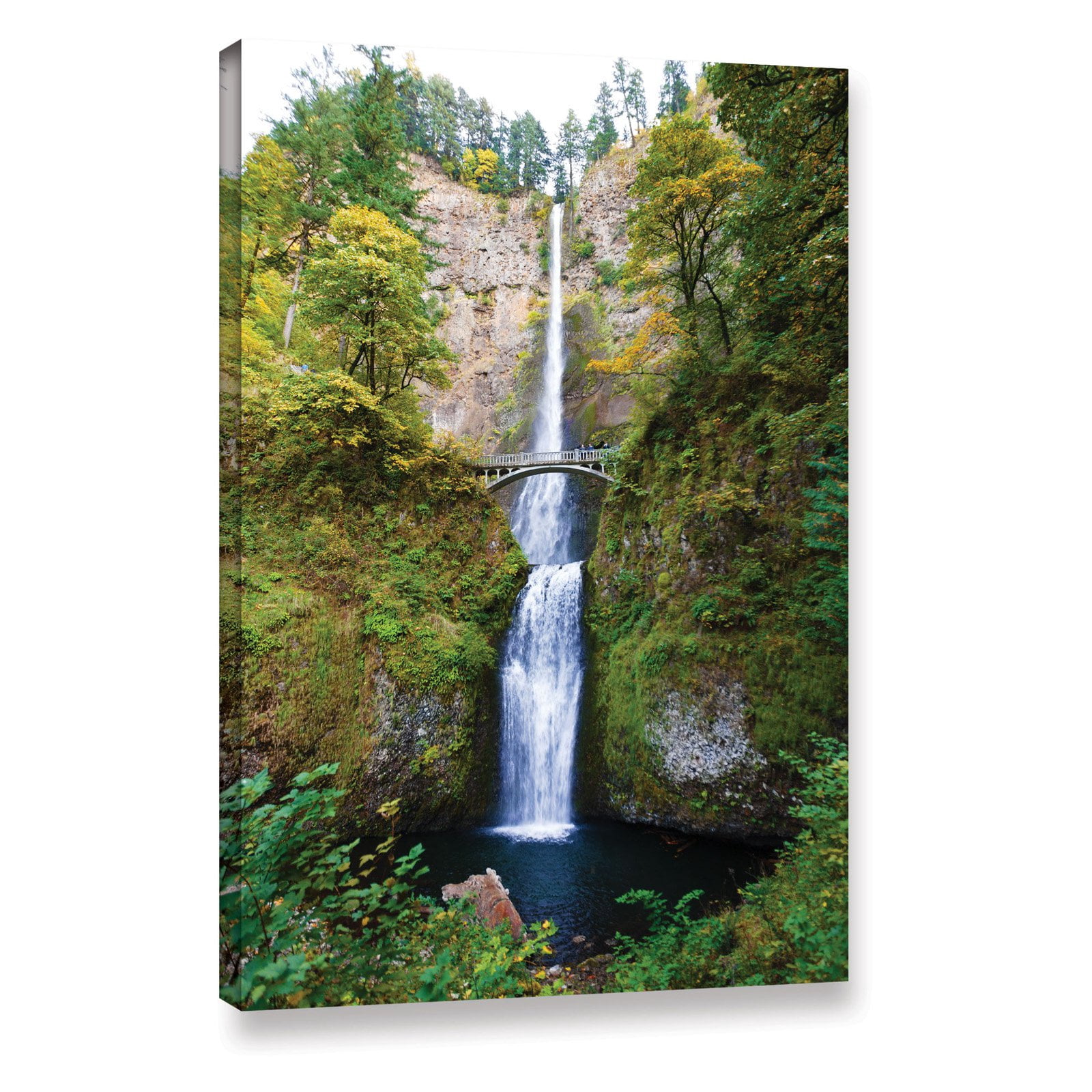 Cody York "Multnomah Falls" Floater-Framed Gallery-Wrapped Canvas