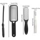 thumbnail image 2 of Herramientas de pedicura para lima de pies, removedor de durezas para pies, removedor de piel muerta de acero inoxidable para pies, raspadores de pies reutilizables removedor de piel dura,(Negro), 2 of 5
