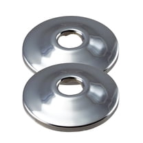 Westbrass Sure Grip Low Pattern Flange for Copper Pipe (2-Pack), Polished Chrome