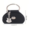 thumbnail image 3 of DEELLEEO PU Leather Guitar Pick Holder With Keyring & Pendant Plectrum Key Fob Cases Bag, 3 of 6