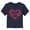 Navy Blue, variant on Toddler's Lilo & Stitch Distressed Heart Silhouette  Graphic Tee Black 4T