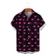 thumbnail image 3 of TaTaai Men's Valentine's Day Print Shirt, Short Sleeve Button Down Casual Blouse, Romantic Gift Top Gift, 3 of 5