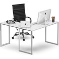thumbnail image 3 of Mission 40-Inch Home Office Computer Desk, Rustic Brown, 3 of 9