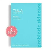 TULA Skin Care Instant Facial Dual-Phase Skin Reviving Treatment Pads (6 pads) | Lactic Acid Pads to Exfoliate and Brighten Skin, Instant Facial