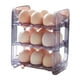 thumbnail image 5 of Porta huevos abatible para refrigerador Dispensador de huevos para puerta lateral Organizador de huevos abatible para violeta, 5 of 9