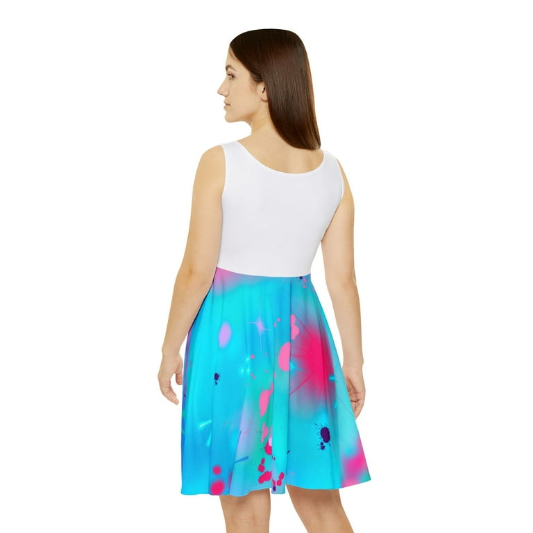 blue dress for baby girl Birthday Cupcake Skater Dress for Adults – Rhonda World