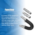 thumbnail image 4 of Unique Bargains 1 Set Car Engine Heater Core Bypass Kit with 5/8' 3/4' Hose for Most Common Heater Hoses, 4 of 7