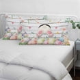 thumbnail image 4 of Easter Pillow Covers 12"x20", Spring Bunny Feet Eggs Floral Herb Wooden Plank Soft Brushed Microfiber Breathable Throw Pillow Covers, Decorative Pillowcase with Zipper for Couch Sofa Bedroom, 4 of 9