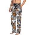 thumbnail image 4 of HPINK-T Halloween Pumpkin Ghost Men's Pajama Pants Soft Comfy Sleep Lounge Pants Pjs Bottoms with Pockets, 4 of 7