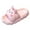 Pink, variant on adviicd Slippers for Girls Kids Cloud Slides Girls Boys Slip On Slide Sandals Comfort Non-Slip Thick Sole Slippers Summer Shower Shoes Pool Beach Water Shoes (White,12)