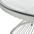thumbnail image 5 of Home Square Modern Round Metal End Table in Chrome - Set of 2, 5 of 7