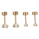 thumbnail image 5 of unbranded 2 Pares De Pendientes Zirconia Dorados Para Con Material Antialérgico Y Resistente, 5 of 8