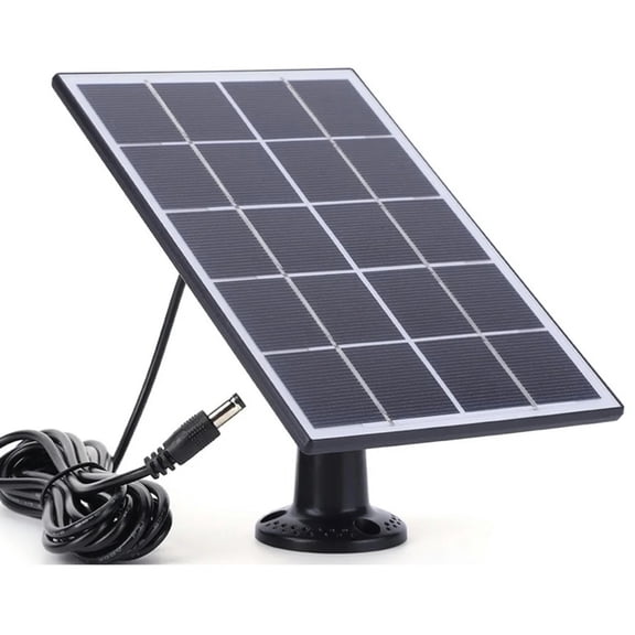 Solar Panel for Security Camera Outdoor 5V 5.5mm 3.5mm Solar Panel Charging Adapter Rechargeable Camera Solar Panel