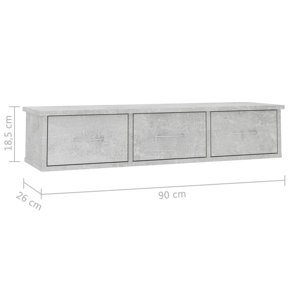 Kepooman Modern Wall Mounted Drawer Shelf with 2 Drawers, Wood Color Display Storage Unit for Living Room Bedroom Kepooman Modern Wall Mounted Drawer Shelf with 2 Drawers, Wood Color Display Storage Unit for Living Room Bedroom