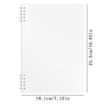 thumbnail image 3 of Wide Ruled Spiral Notebook,10 x7.1 Inch White Coil Bound Notebooks,Sturdy Hardcover B5 Lined Spiral Journal,Durable Memo Books for Work Journaling,Notes Writing,Daily Office Supplies, 3 of 4