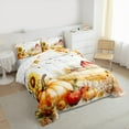 thumbnail image 4 of Manfei Western Rustic Farmhouse Queen Comforter Set,Country Pumpkin Sunflower Bedding Sets,Hello Fall Bedding Comforter Set For Men Women,Ultra Soft Home Decor Reversible,3pcs, 4 of 9