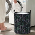 thumbnail image 4 of Lsque Lavender Flowers pattern Laundry Hamper Basket, Tall Woven Rope Hamper Basket for Clothes, Lightweight Storage Basket, Collapsible Waterproof-Medium, 4 of 8