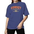 thumbnail image 2 of Sunset Vintage Graphic Women's Purple T-Shirt, 2 of 3